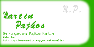 martin pajkos business card